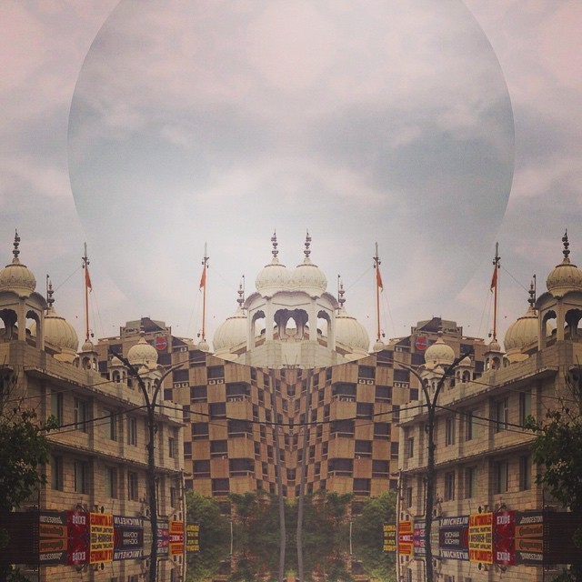 An old building with Indian architecture.